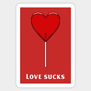 Love sucks Sticker